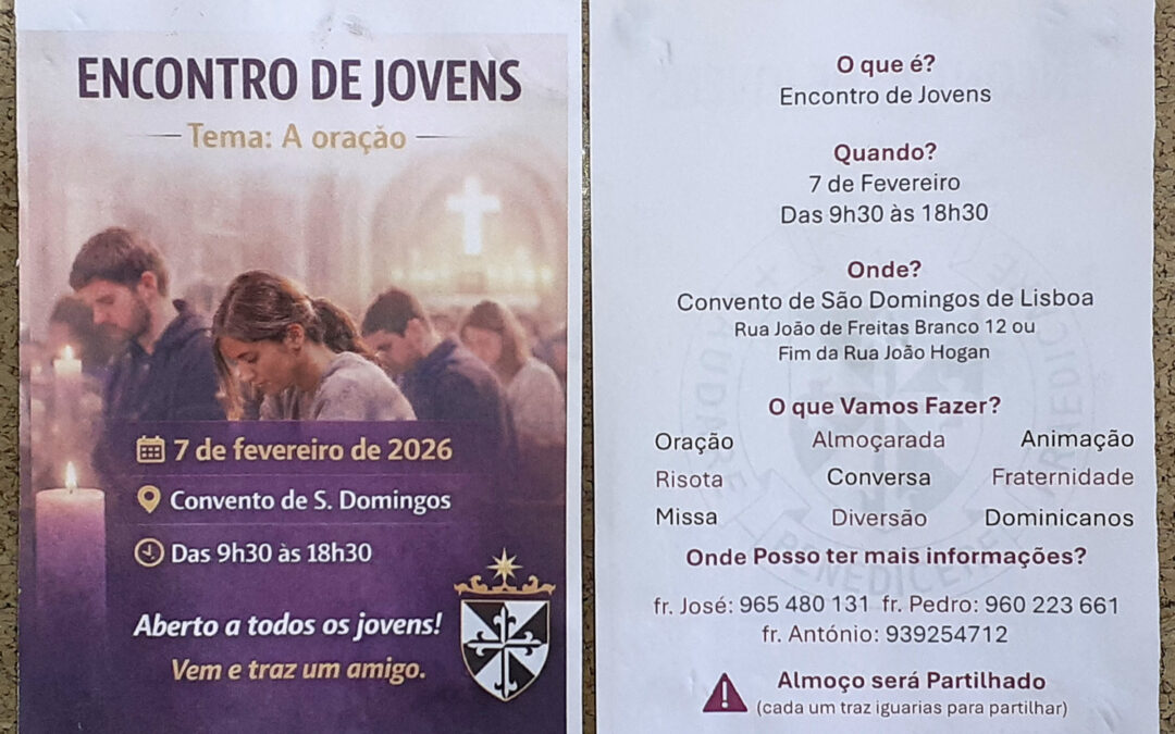 Encontro de Jovens dedicado ao tema da oração